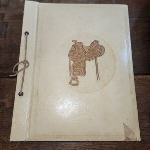 1950's Leather-Bound Western Saddle Journal/Album